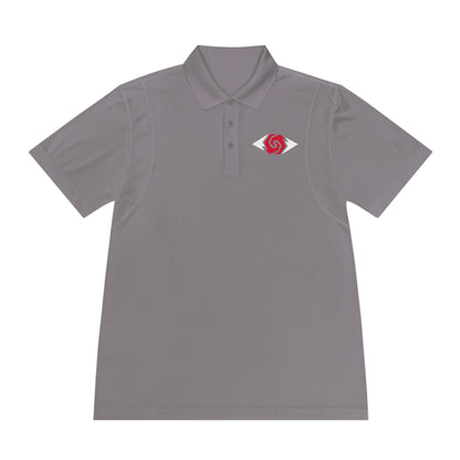 Illuminati -  White/Ruby Polo Shirt (Embroidery)