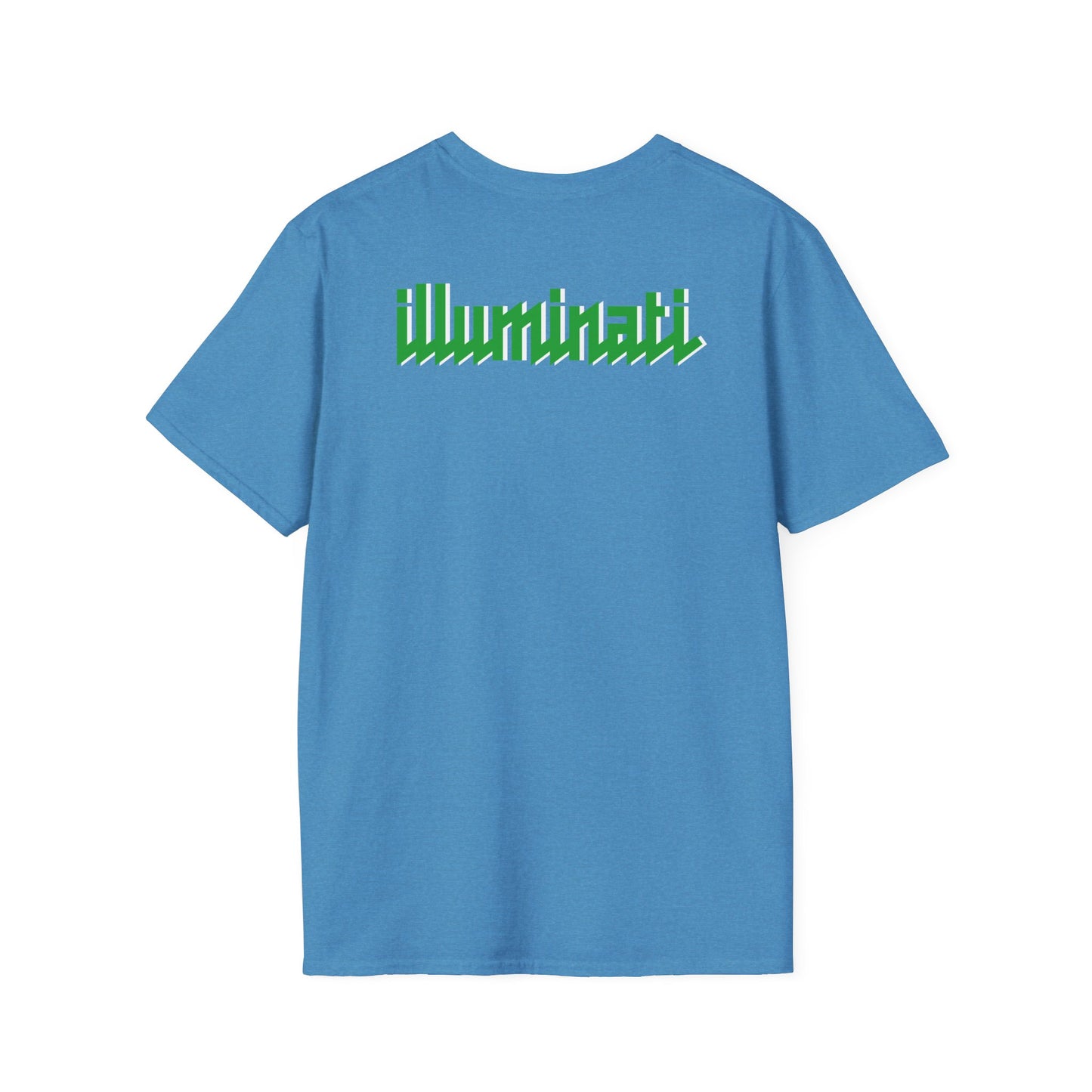Illuminati - White/Emerald Eye Logo Tee